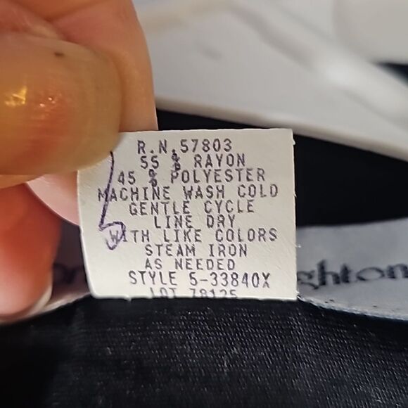 Jacket by Norton McNaughton Button Front Gold Buttons Black Size 12 - Picture 4 of 4